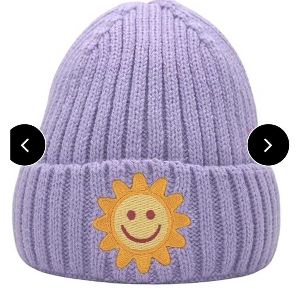 Smiling Sun Baby Beanie Purple Size XS (0-6m)